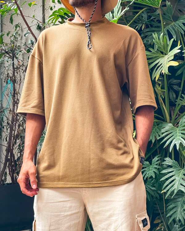 Camiseta oversize galleta man marfil