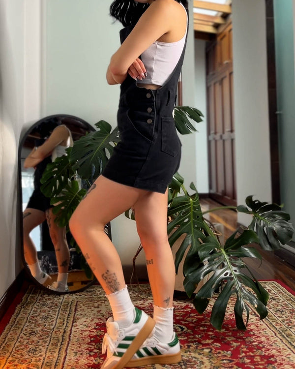 Overol corto zoe negro