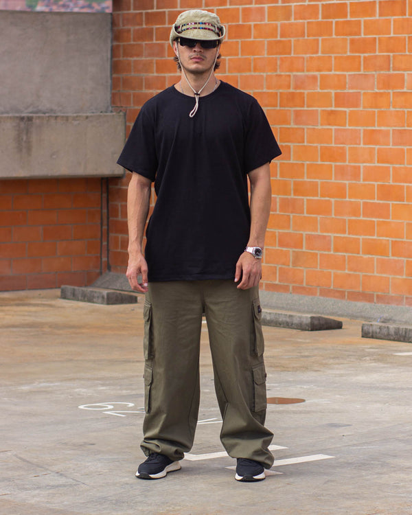 Pantalón jogging mar man verde militar