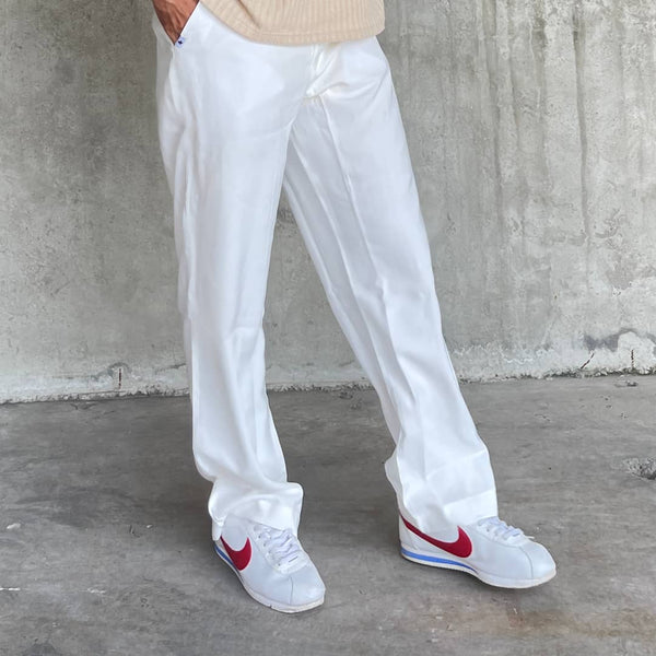 Pantalon old money man blanco